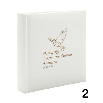 Album komunijny wsuwany na 200 zdjęć 10x15 personalizowany 5 wzorów